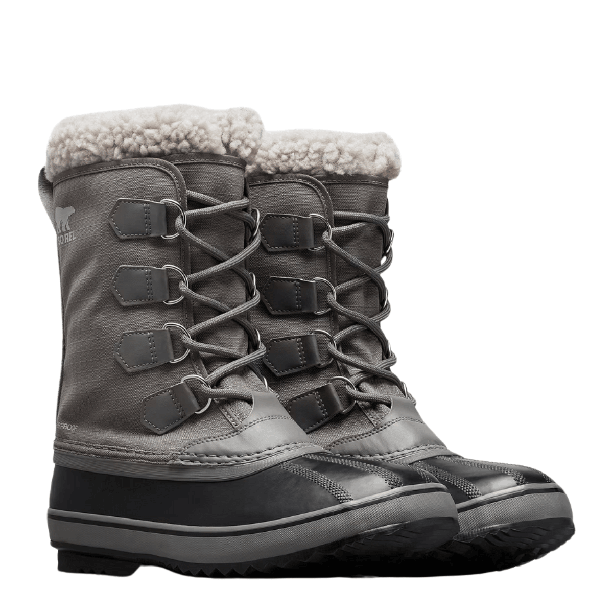 Sorel Men's 1964 Pac Nylon Waterproof Boot in Quarry/Dove - Getoutside Shoes