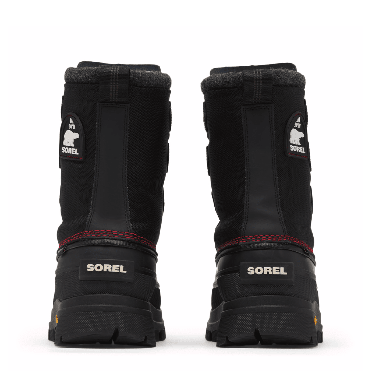 Sorel Men's Caribou Horizon GTX in Black/Bright Red