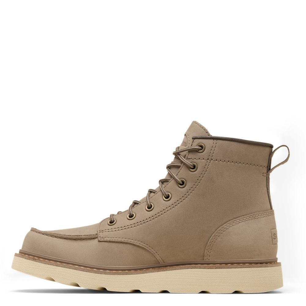 Sorel Men's Slabtown 62' Moc Waterproof Boot in Khaki II/Bleached Ceramic - Getoutside Shoes