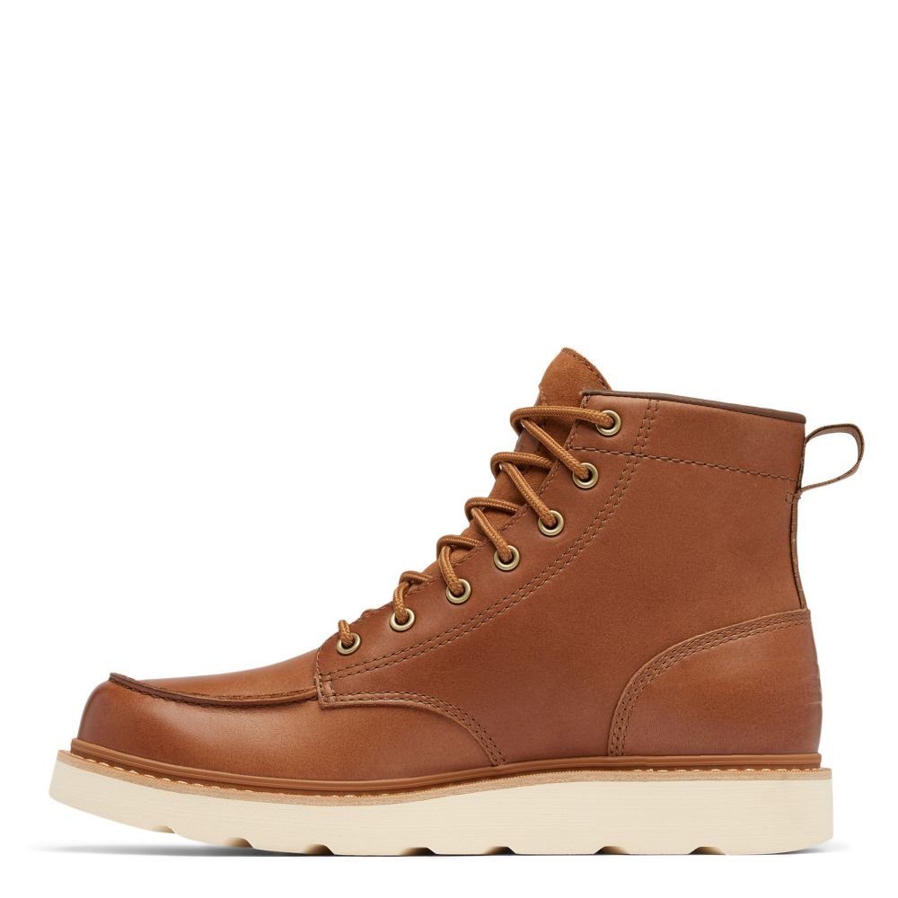 Sorel Men's Slabtown 62' Moc Waterproof Boot in Velvet Tan/Tobacco - Getoutside Shoes