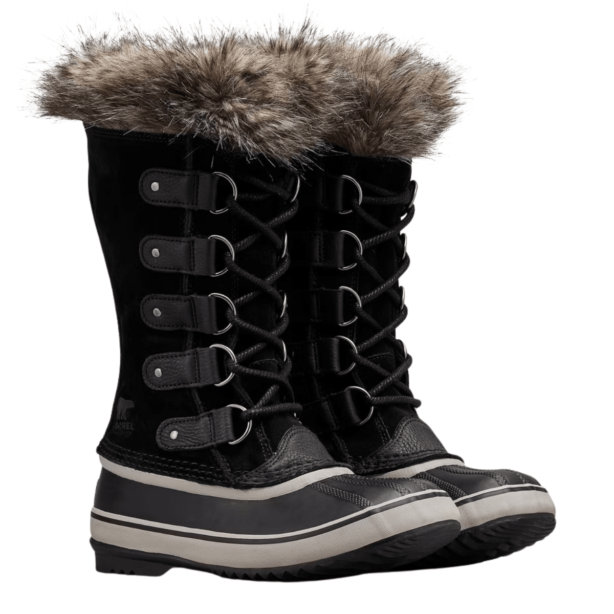 Sorel Women's Joan of Arctic Waterproof Boot in Black/Quarry - Getoutside Shoes