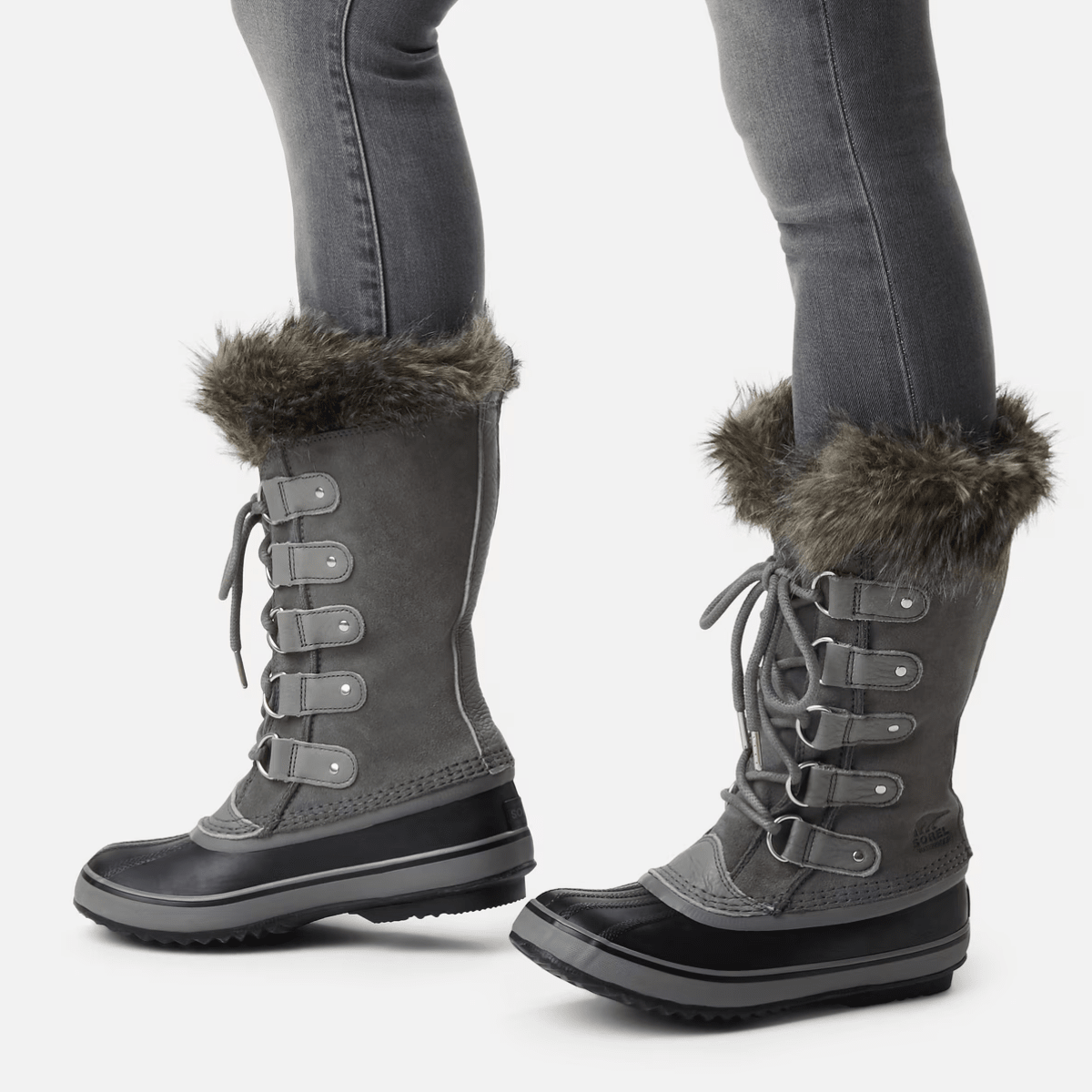 Sorel Women's Joan of Arctic Waterproof Boot in Quarry/Black - Getoutside Shoes