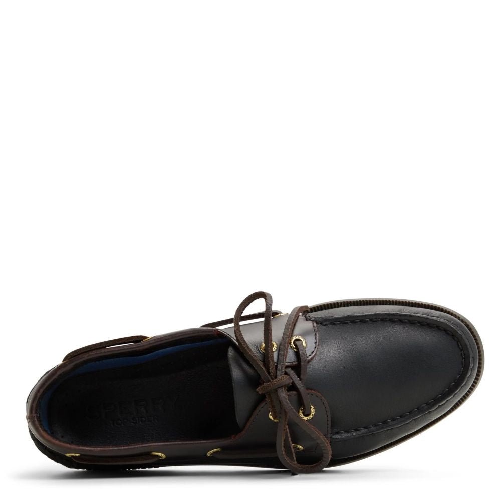Sperry Men's Authentic Original 2 Eye Boat Shoe in Black - Getoutside Shoes