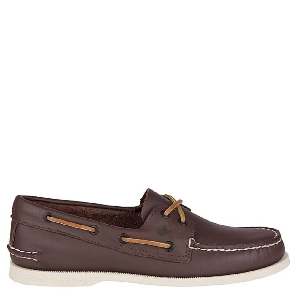 Sperry Men's Authentic Original 2-Eye Boat Shoe in Classic Brown (Wide Width) - Getoutside Shoes