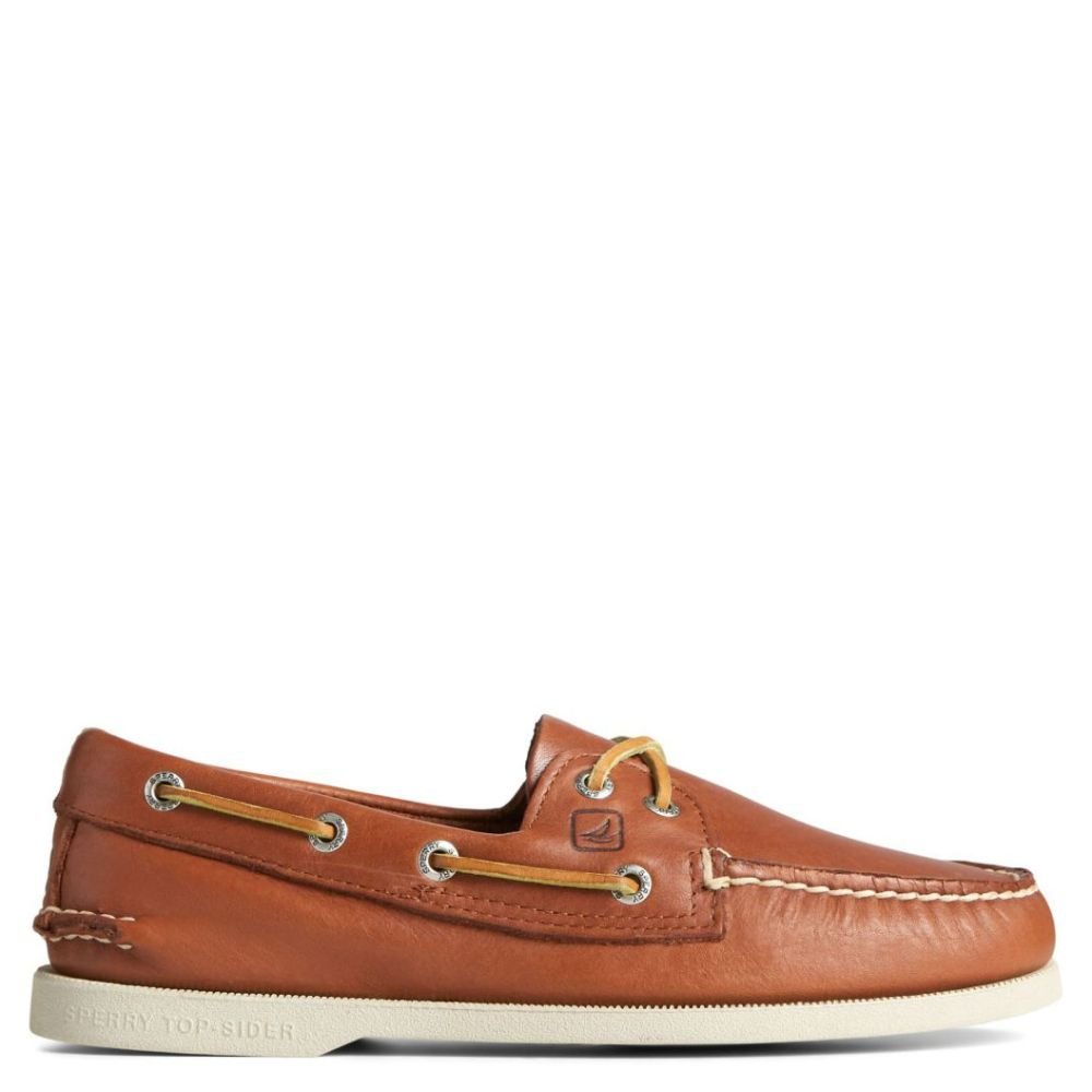 Sperry Men's Authentic Original 2-Eye Boat Shoe in Tan - Getoutside Shoes