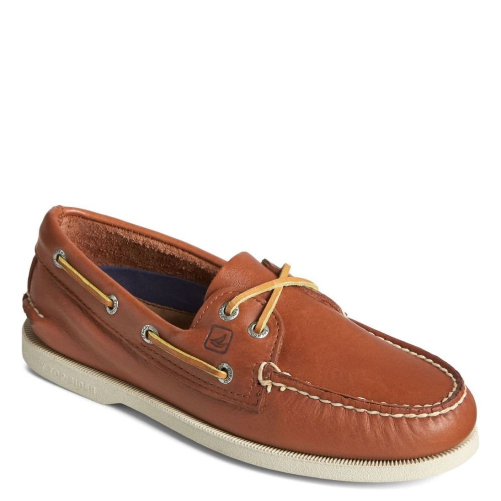 Sperry Men's Authentic Original 2-Eye Boat Shoe in Tan - Getoutside Shoes