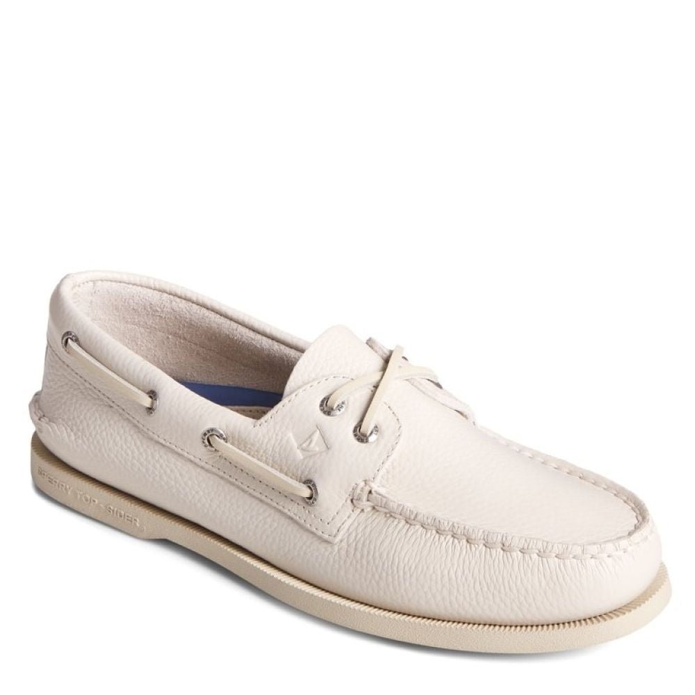Sperry Men's Authentic Original 2 Eye Boat Shoes in White - Getoutside Shoes