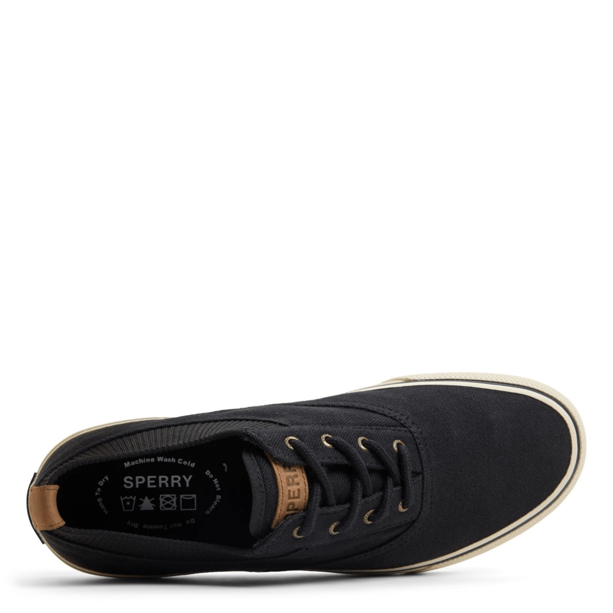 Sperry Men's Striper II Knit Sneaker in Black - Getoutside Shoes