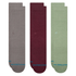 Stance Icon Crew Socks 3 Pack in Dark Grey - Getoutside Shoes