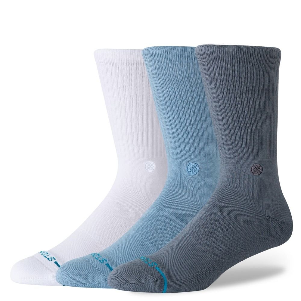 Stance Icon Crew Socks 3 Pack in Turbulence - Getoutside Shoes