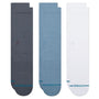 Stance Icon Crew Socks 3 Pack in Turbulence - Getoutside Shoes