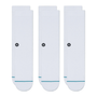 Stance Icon Crew Socks 3 Pack in White - Getoutside Shoes