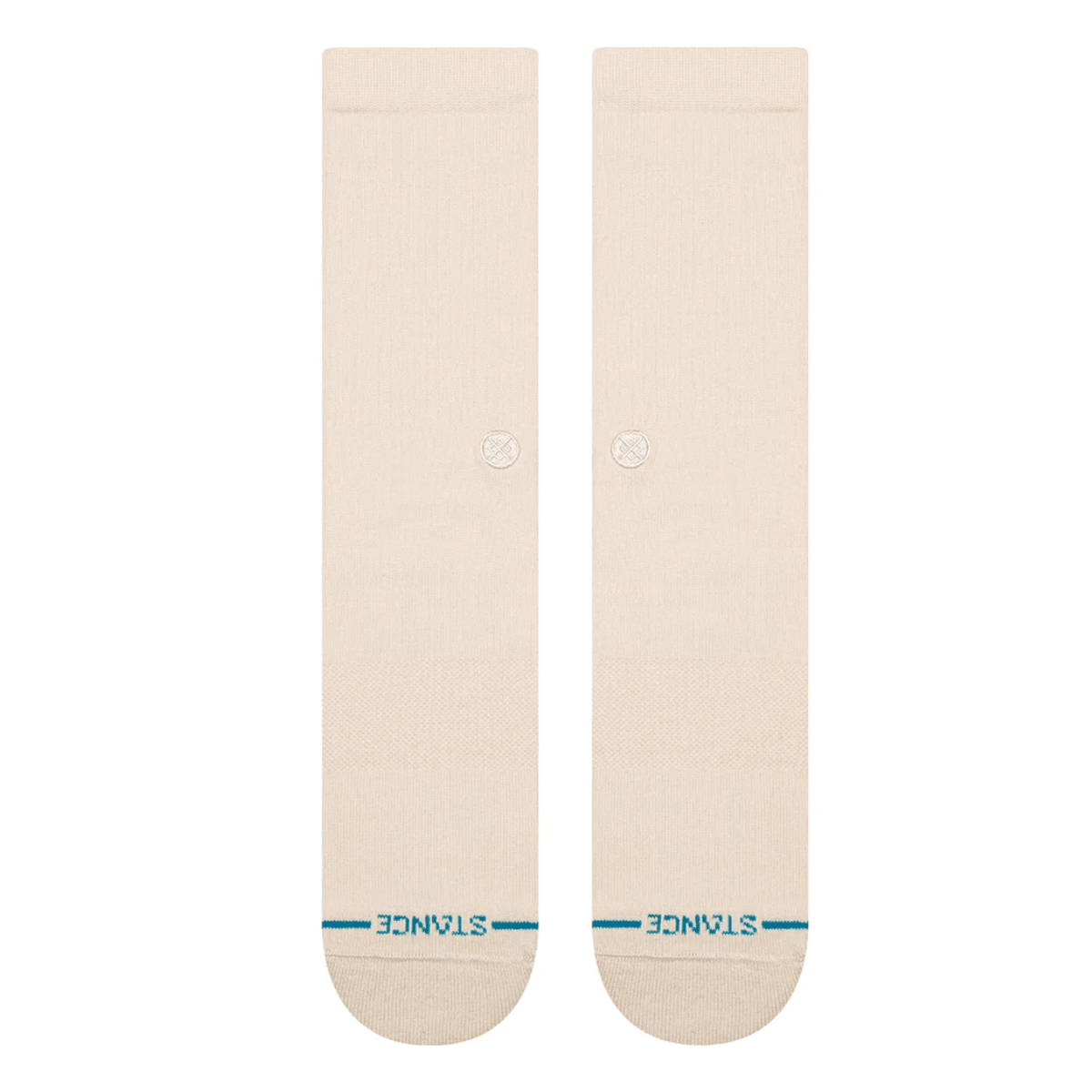 Stance Icon Crew Socks in Oatmeal - Getoutside Shoes