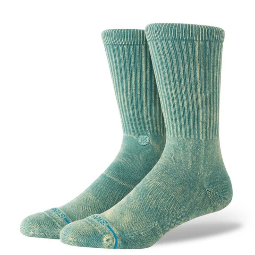 Stance Icon Dyed Crew Socks in Teal - Getoutside Shoes