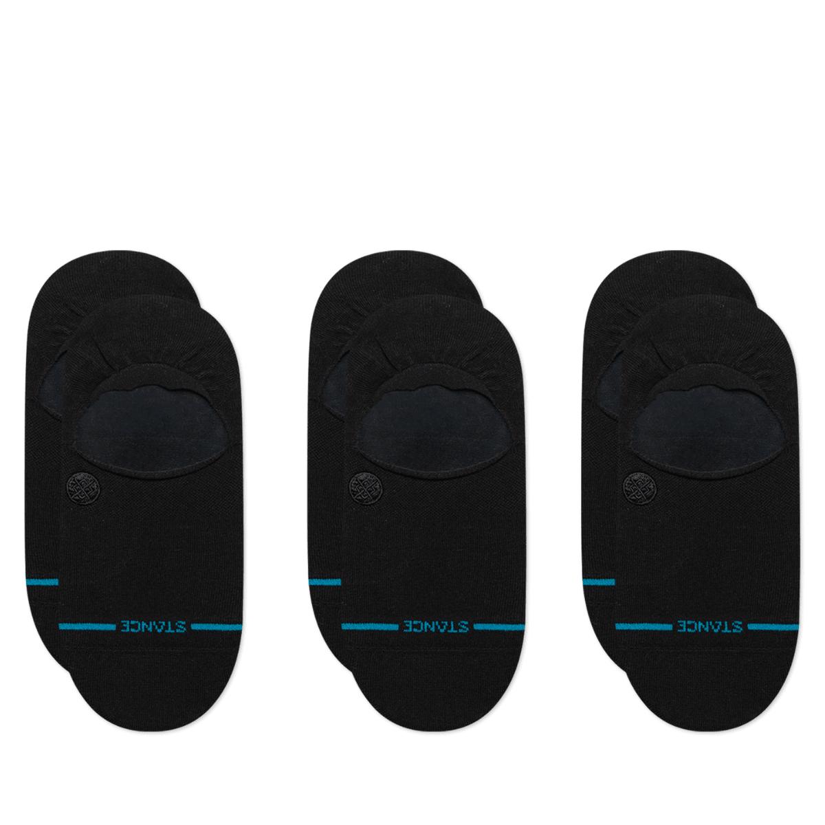 Stance Icon No Show Socks 3 Pack in Black - Getoutside Shoes