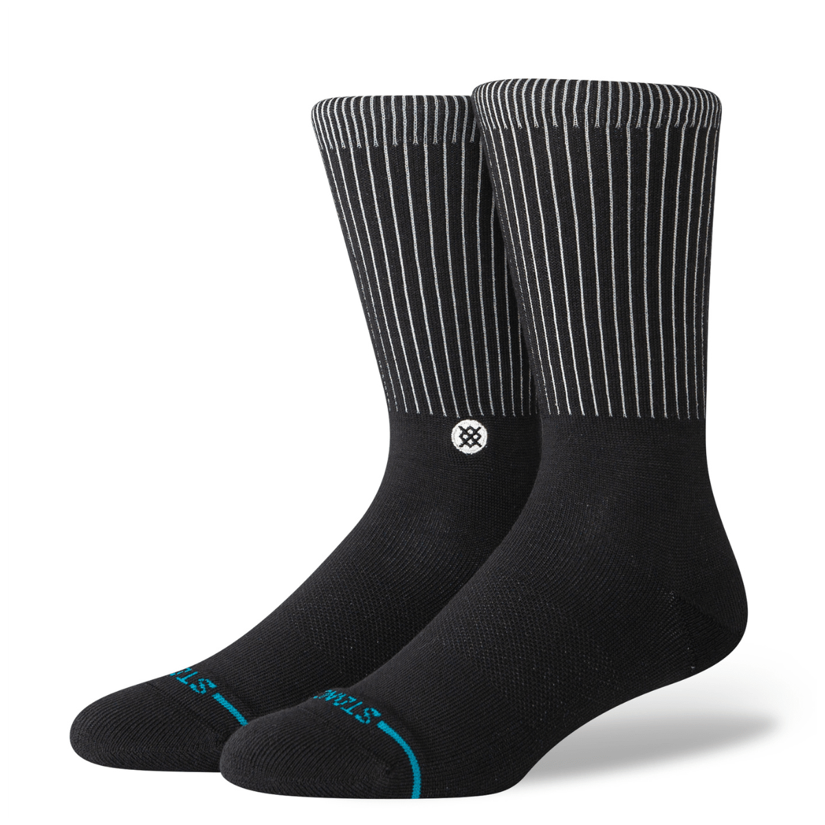 Stance Icon Pop Crew Socks in Black - Getoutside Shoes
