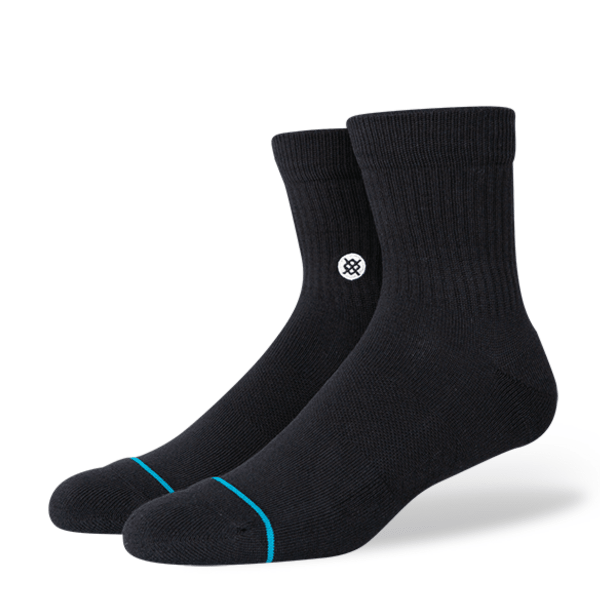 Stance Icon Quarter Socks 3 Pack in Black - Getoutside Shoes