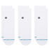 Stance Icon Quarter Socks 3 Pack in White - Getoutside Shoes