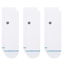 Stance Icon Quarter Socks 3 Pack in White - Getoutside Shoes