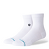 Stance Icon Quarter Socks 3 Pack in White - Getoutside Shoes