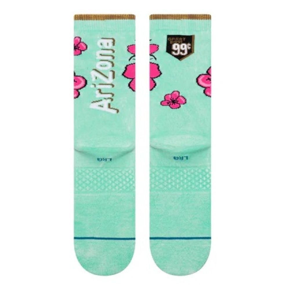 Stance x AriZona 99 Cents Crew Socks in Jade - Getoutside Shoes