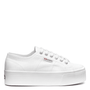 Superga Women's 2790 Platform in White - Getoutside Shoes