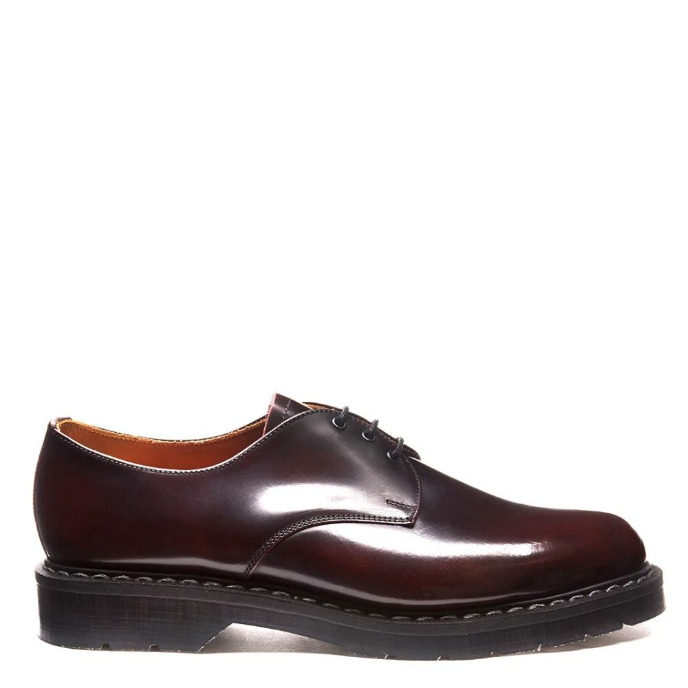 Solovair Gibson Shoe in Burgundy Rub-Off