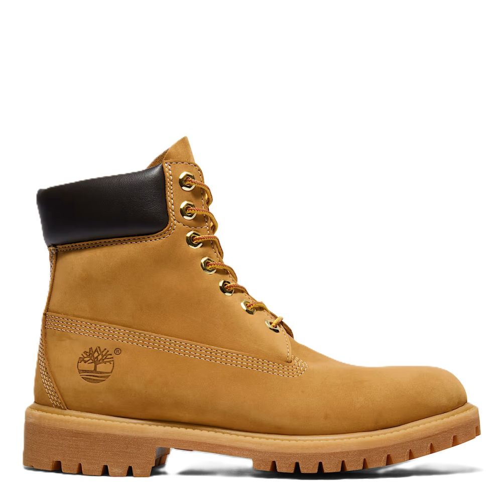 Timberland Men's 6-Inch Premium Waterproof Boot in Wheat Nubuck