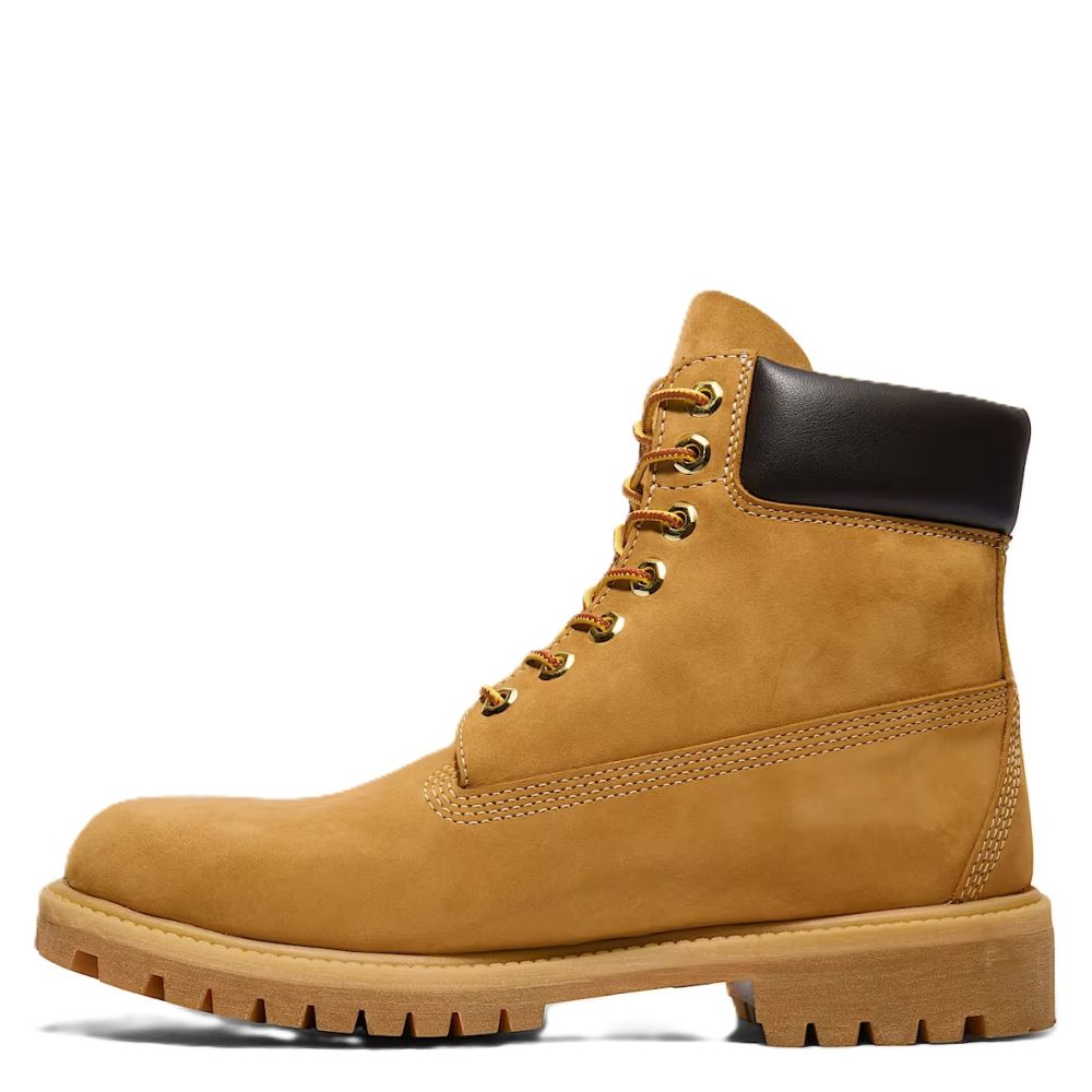 Timberland Men's 6-Inch Premium Waterproof Boot in Wheat Nubuck