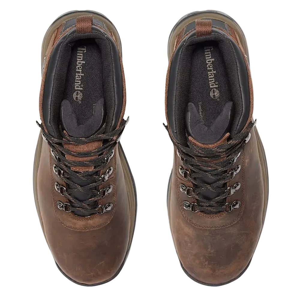 Timberland Men's Flume Waterproof Hiking Boot in Dark Brown