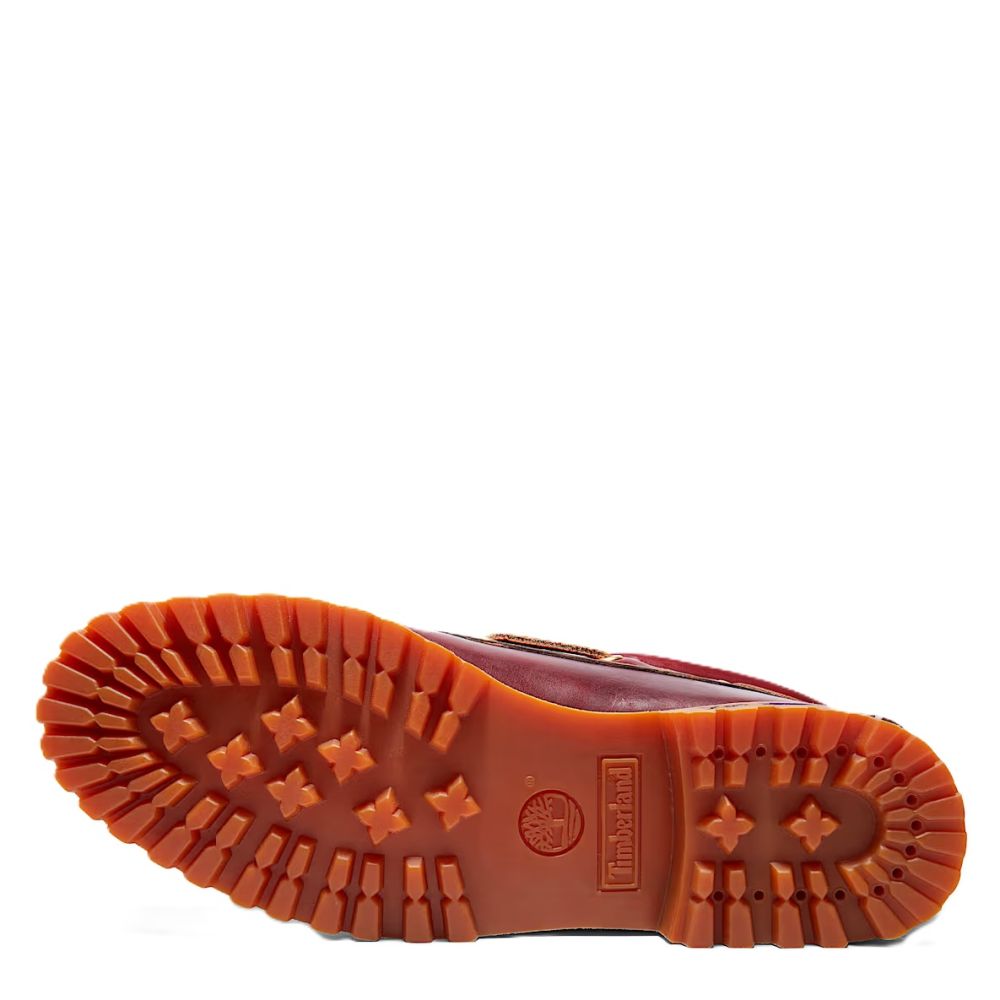 Timberland Men's Authentics 3-Eye Boat Shoe in Burgundy