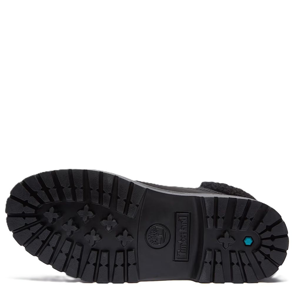 Timberland Women's Stone Street Mid Warm Lined Waterproof Boot in Black Nubuck