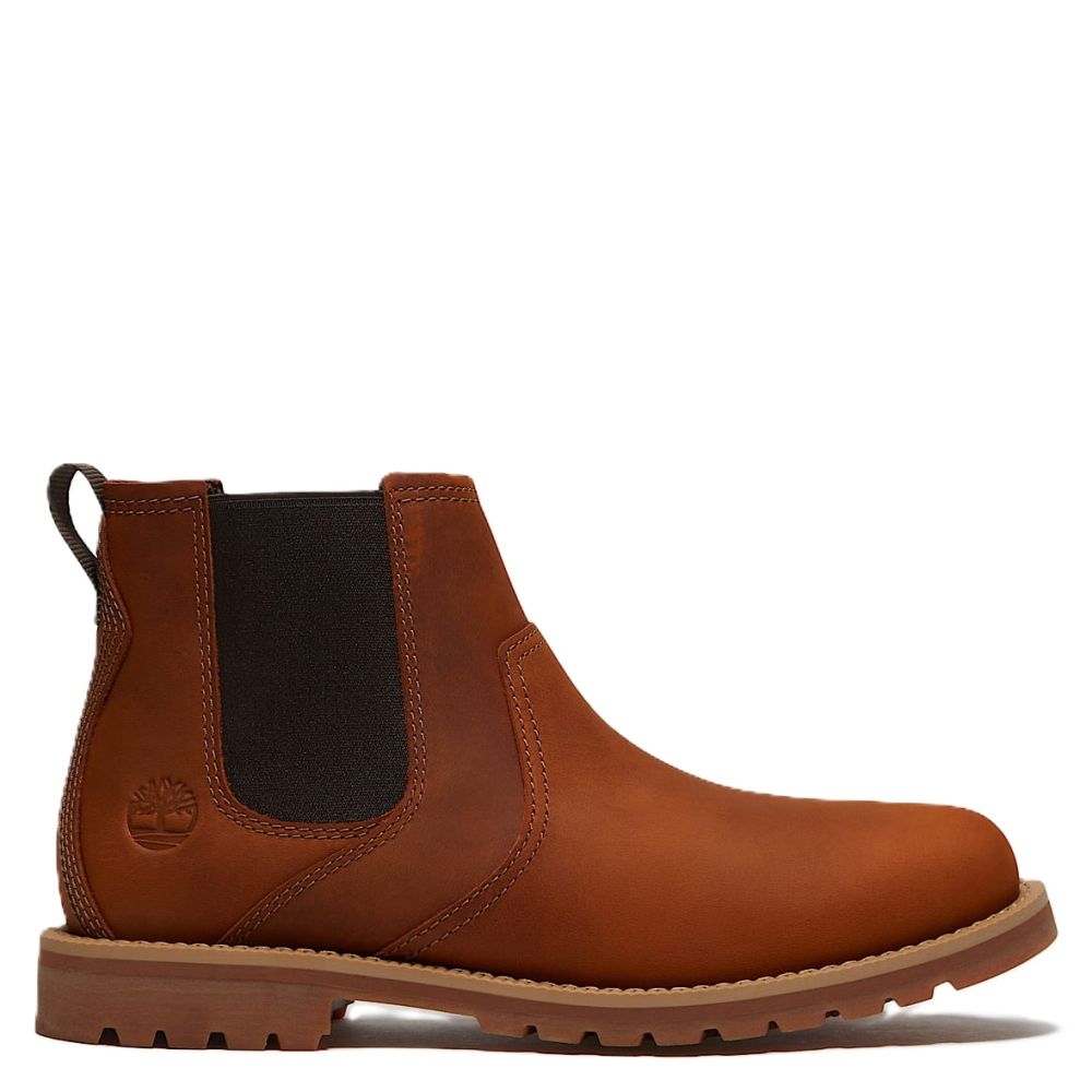 Timberland Men's Britton Falls Chelsea Boot in Medium Brown Full Grain