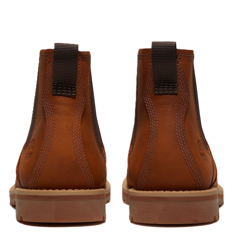 Timberland Men's Britton Falls Chelsea Boot in Medium Brown Full Grain