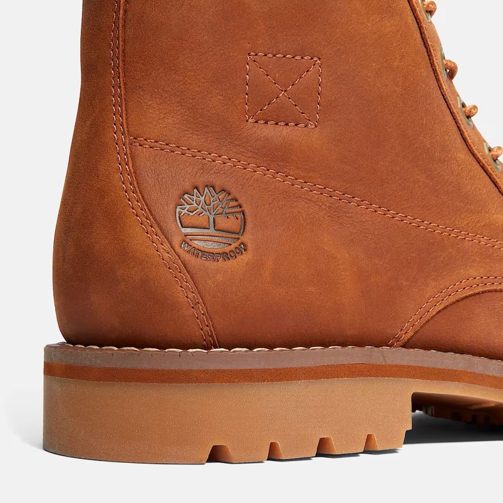 Timberland Men's Redwood Falls Waterproof Boot in Saddle Brown