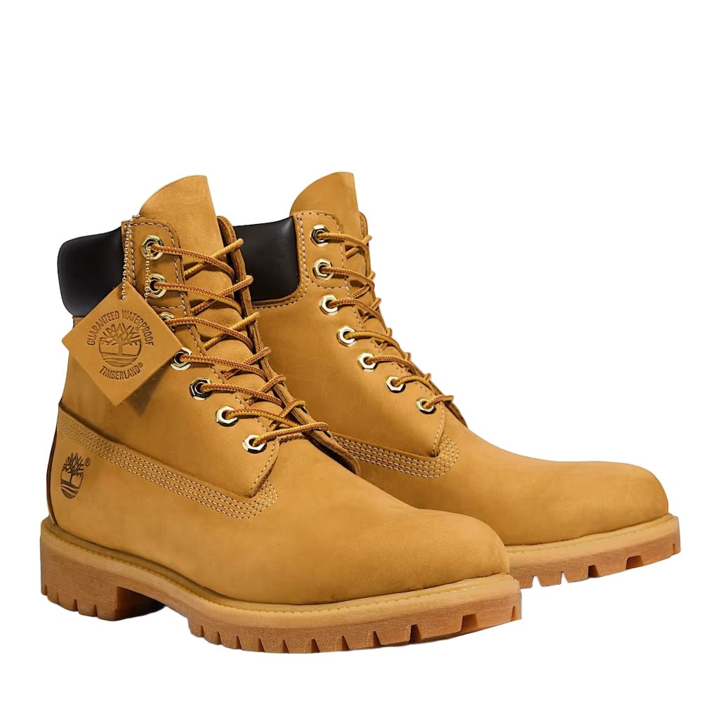 Timberland Men's 6-Inch Premium Waterproof Boot in Wheat Nubuck - Getoutside Shoes