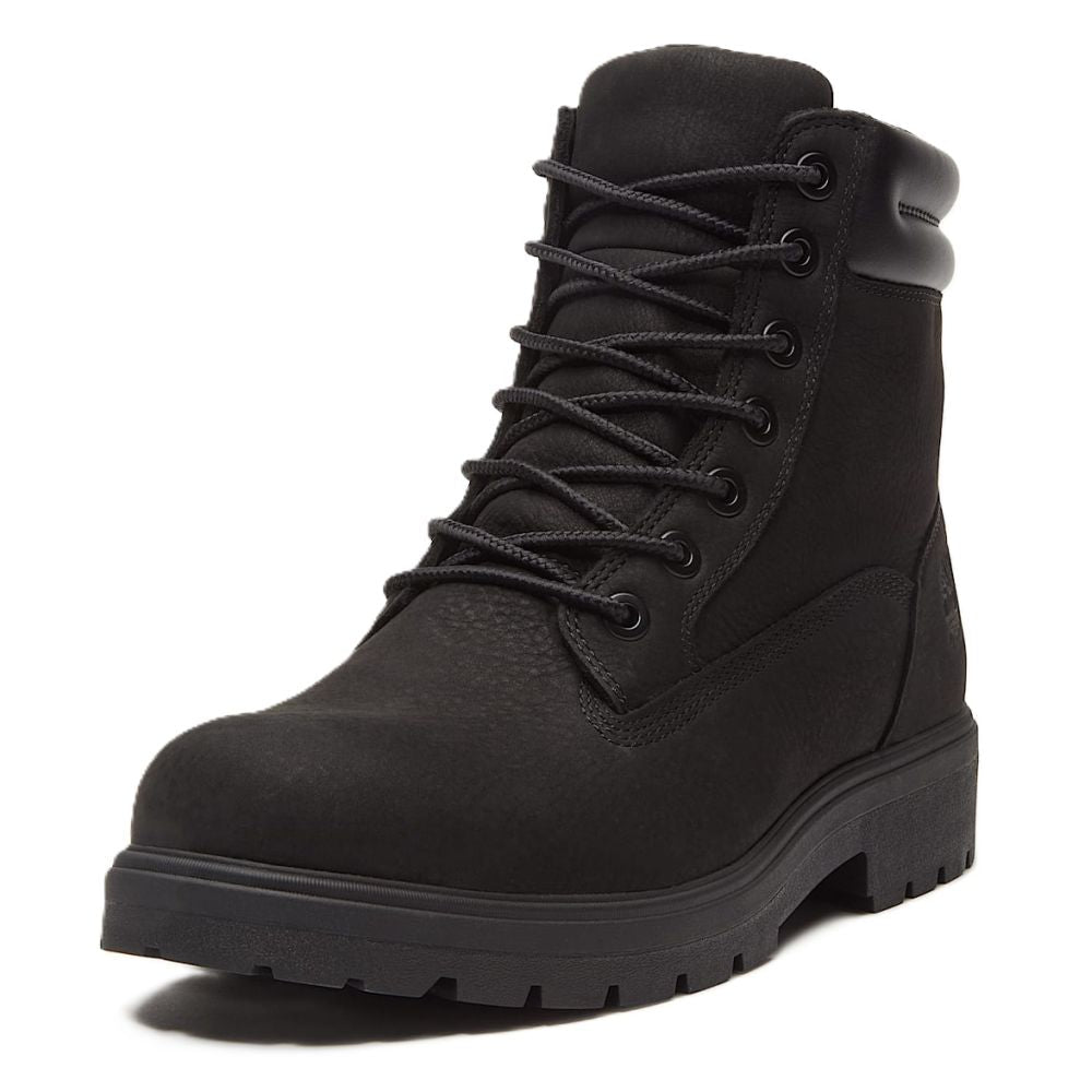 Timberland Men's Auburn Falls 6-Inch Waterproof Boot in Black Nubuck - Getoutside Shoes