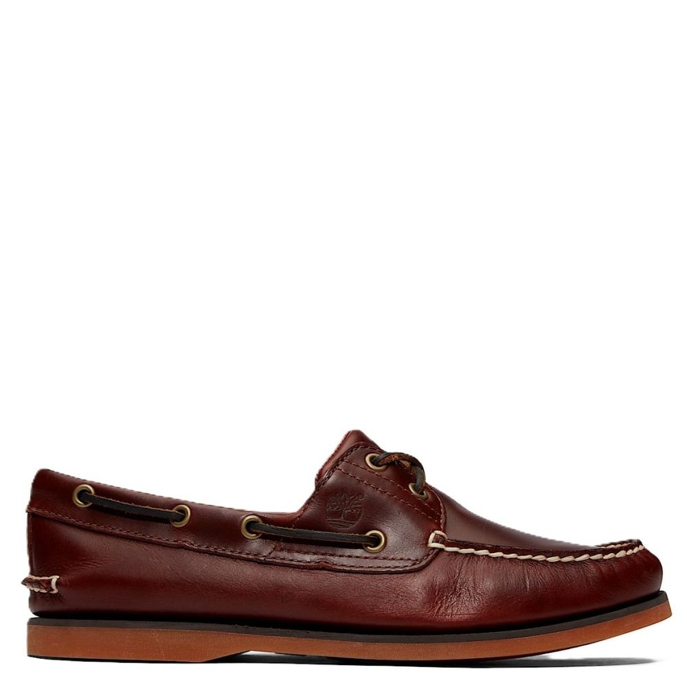 Timberland Men's Classic 2 - Eye Boat Shoe in Brown - Getoutside Shoes