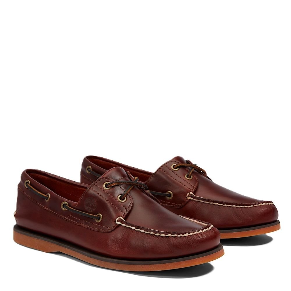 Timberland Men's Classic 2 - Eye Boat Shoe in Brown - Getoutside Shoes