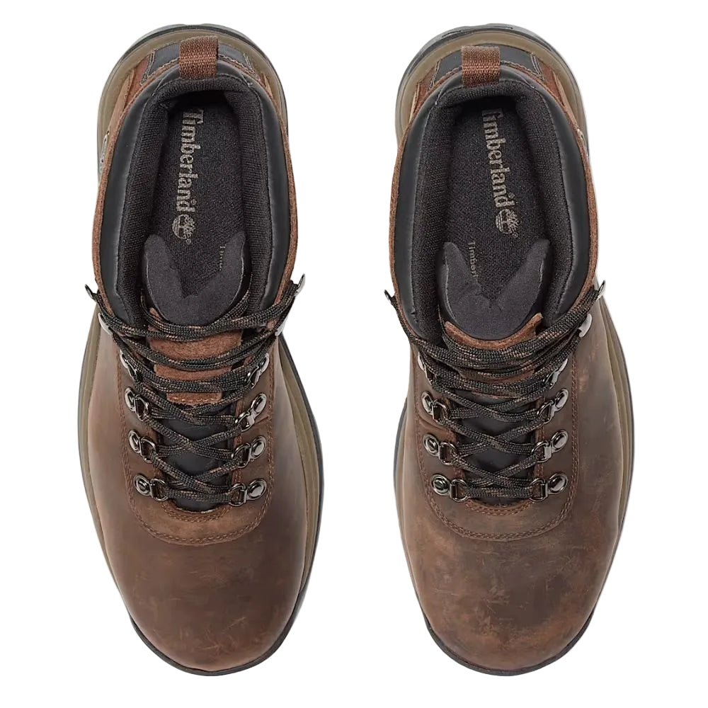 Timberland Men's Flume Waterproof Hiking Boot in Dark Brown - Getoutside Shoes