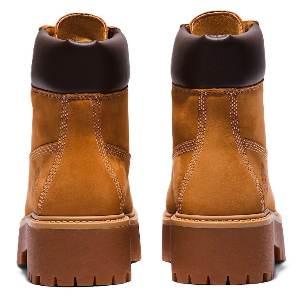 Timberland Women's Stone Street 6-Inch Waterproof Platform Boot in Wheat Nubuck - Getoutside Shoes