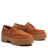 Timberland Women's Stone Street Platform Boat Shoe in Rust Nubuck - Getoutside Shoes
