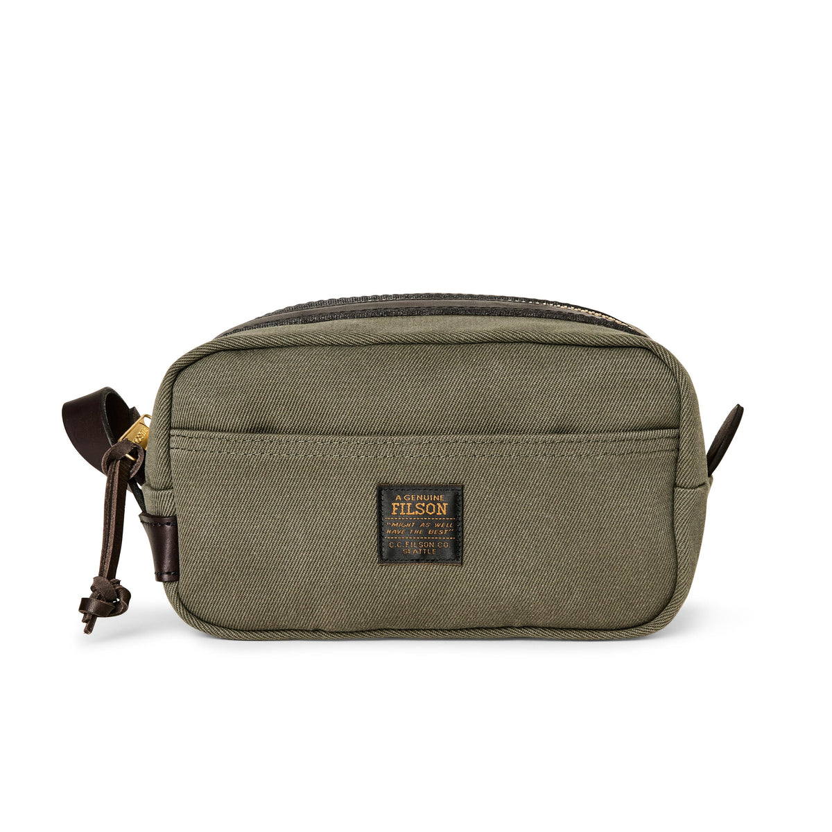 Filson Rugged Twill Travel Kit in Ottergreen