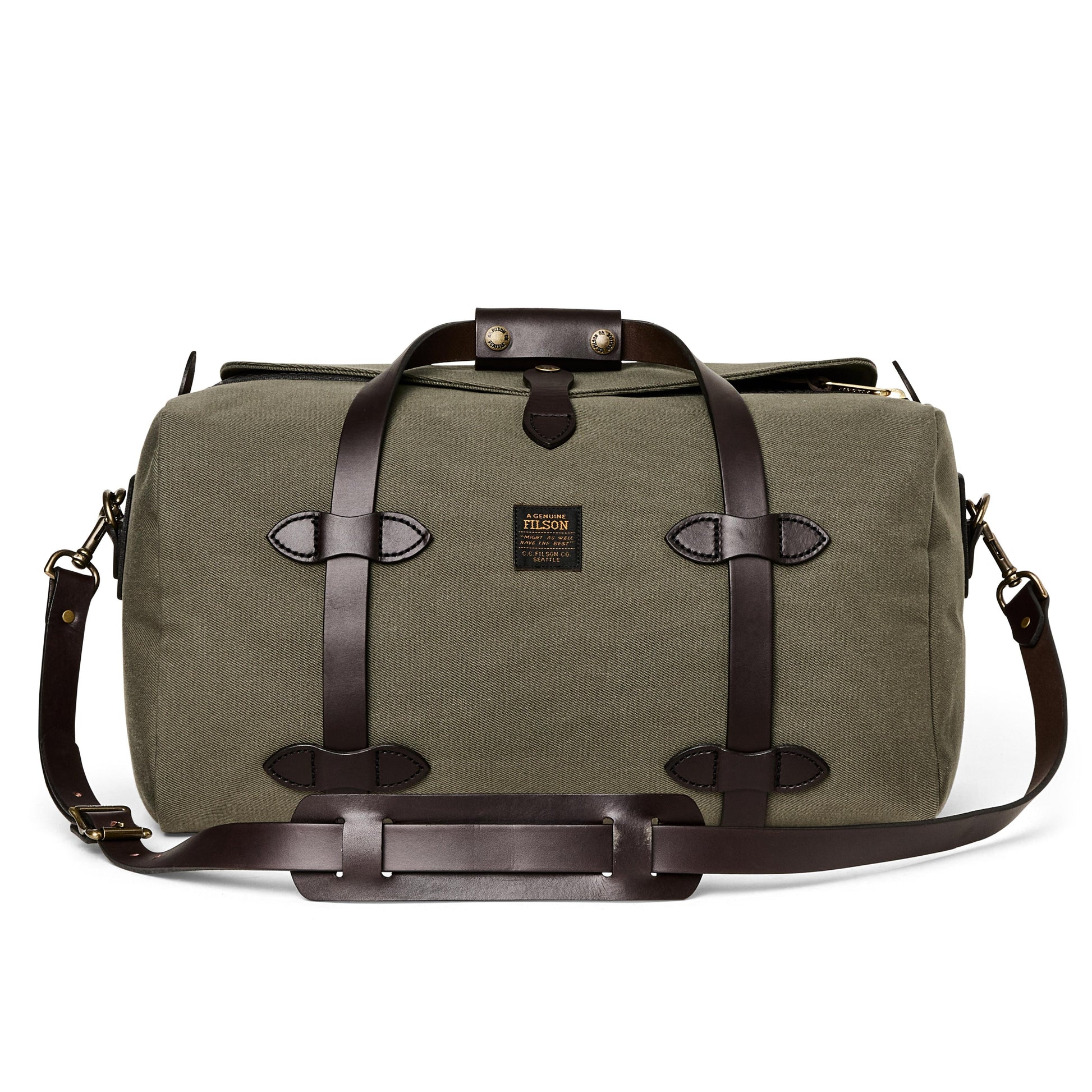 Filson Small Rugged Twill Duffle Bag in Ottergreen