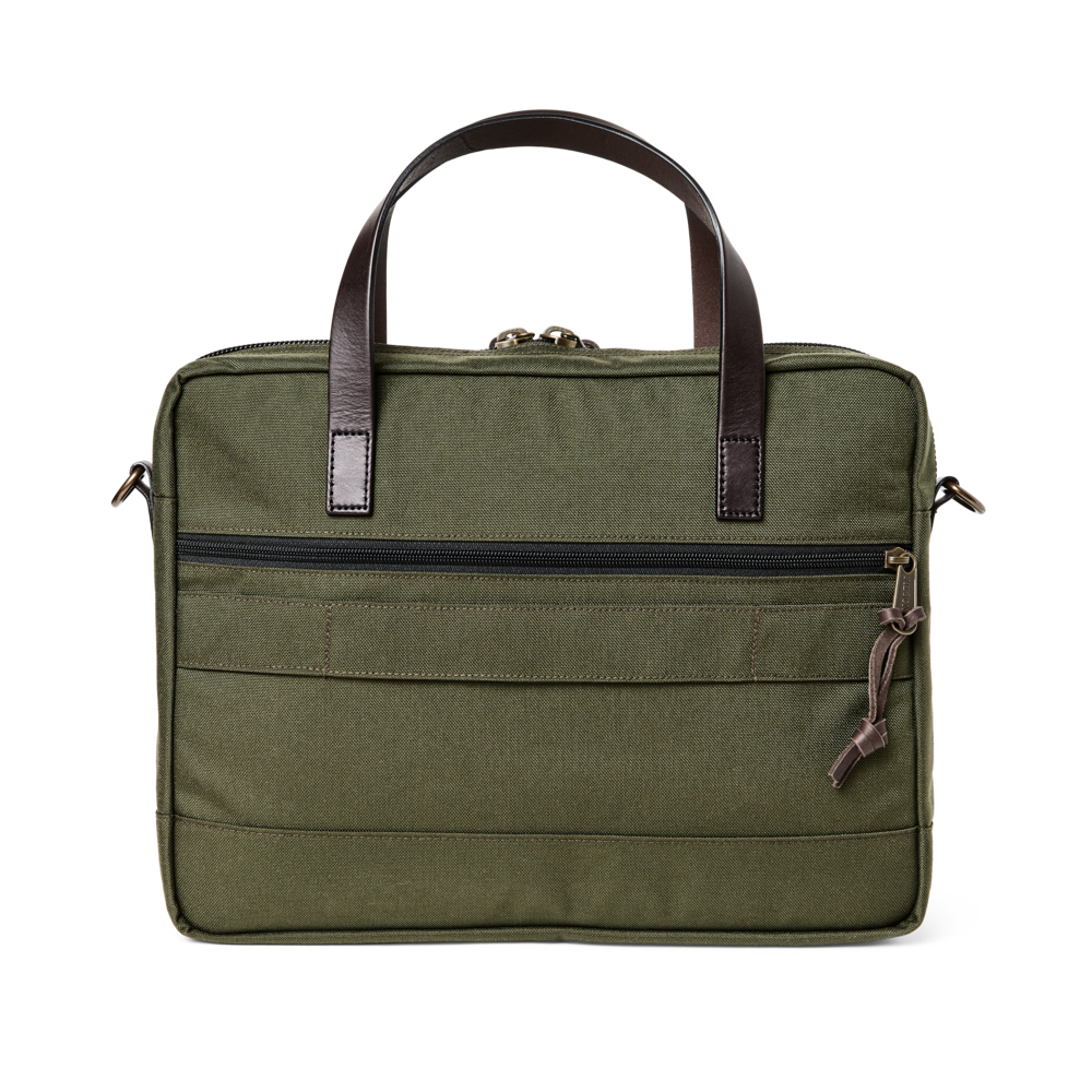 Filson Dryden Briefcase in Ottergreen