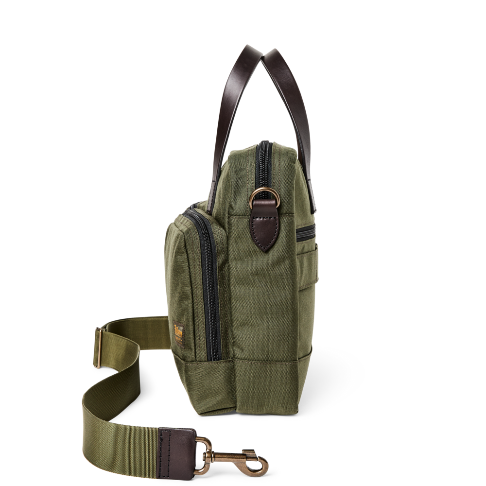 Filson Dryden Briefcase in Ottergreen