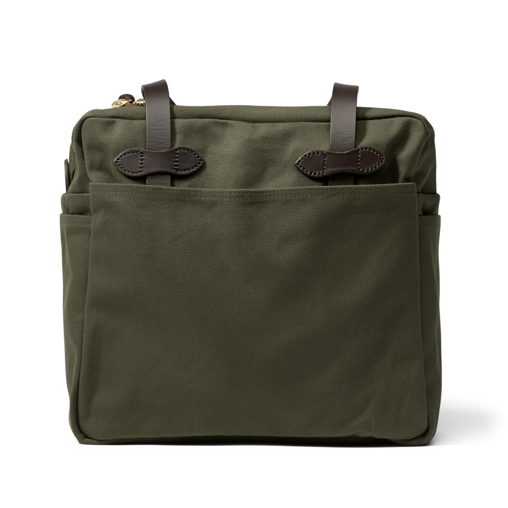 Filson Zipper Tote Bag in Ottergreen