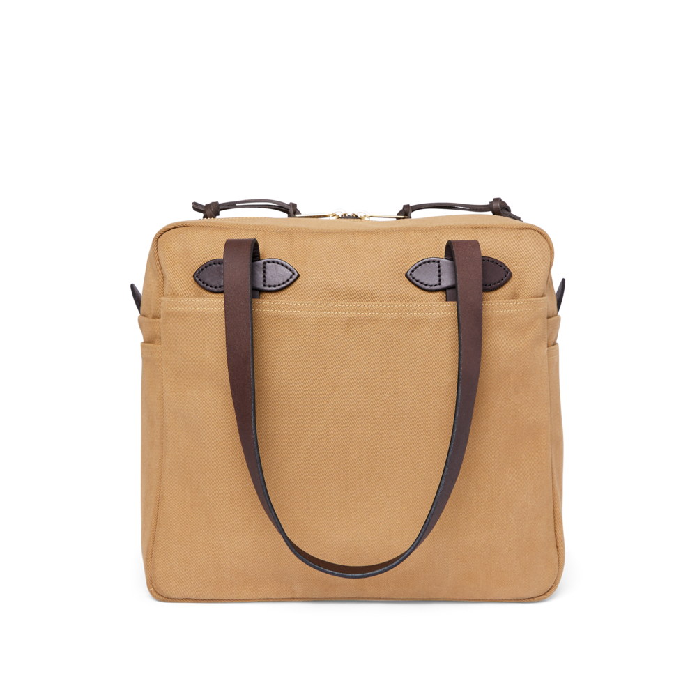 Filson Zipper Tote Bag in Tan