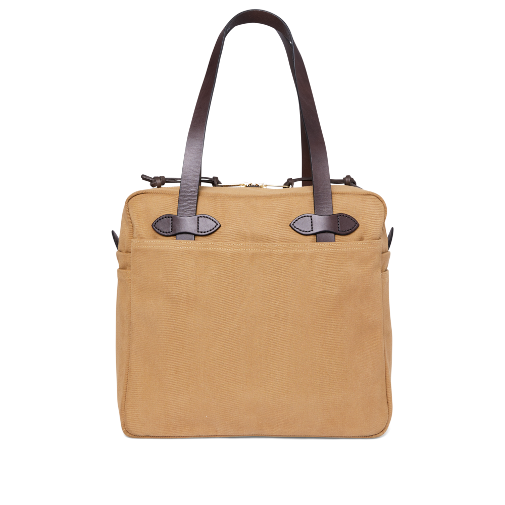 Filson Zipper Tote Bag in Tan