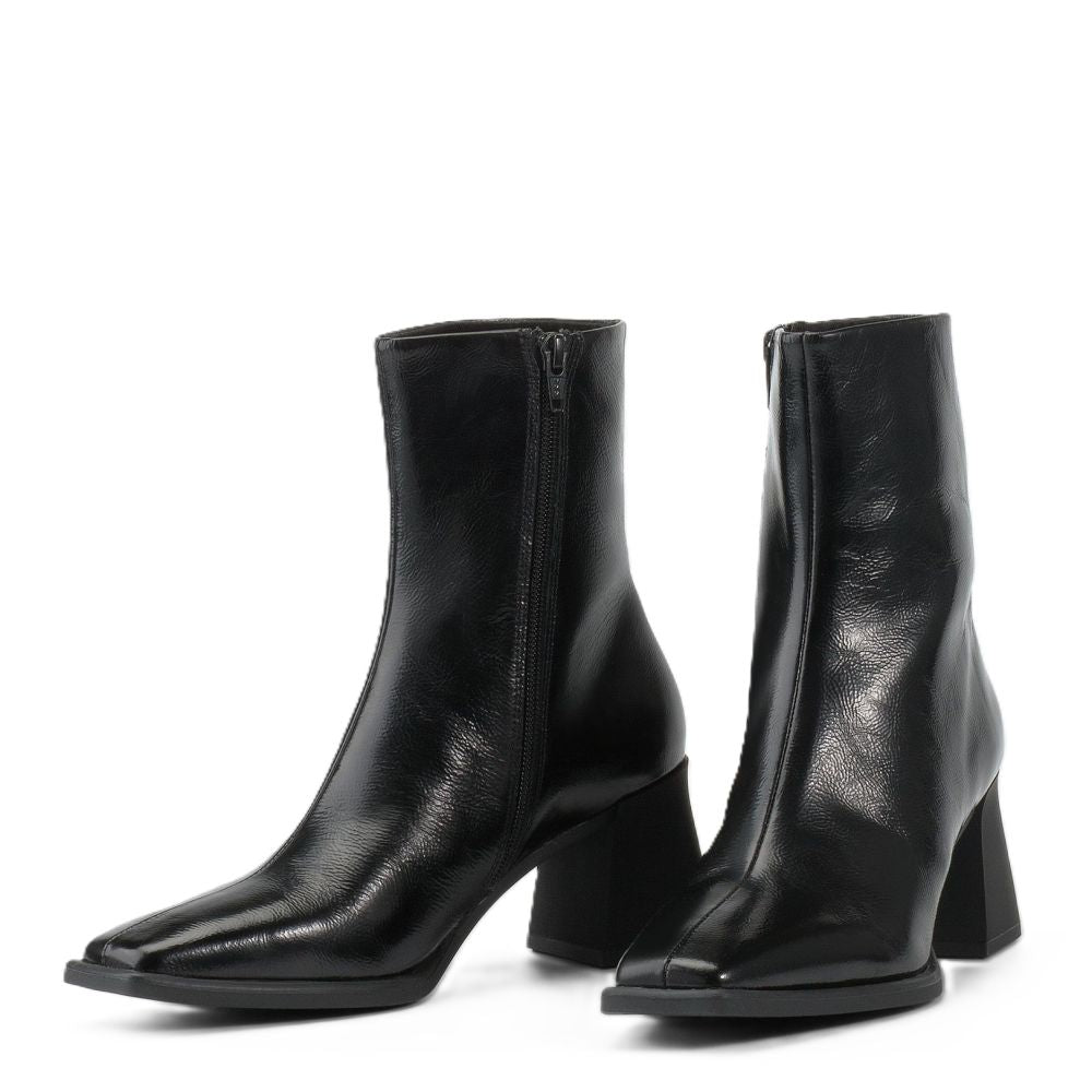 Vagabond Women's Hedda Ankle Boots in Black Patent Leather
